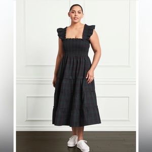 Hill House Home Ellie Nap Dress, black watch plaid, most recent edition, small